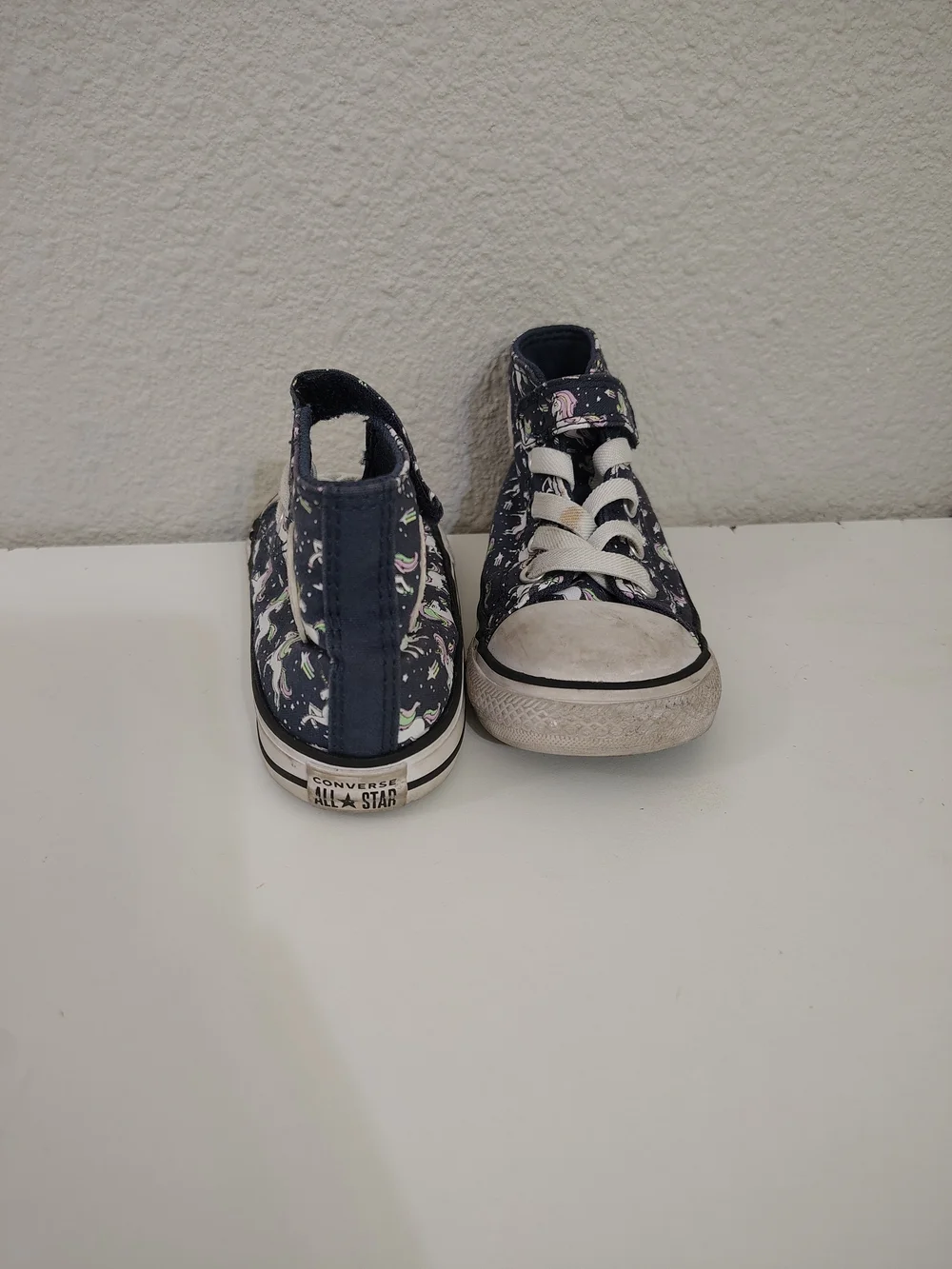 Converse Unicorn High Top Sneakers Size 8 Girls Toddler Navy Blue Shoes